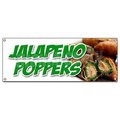 Signmission JALAPENO POPPERS BANNER SIGN fresh hot stuffed deep fried spicy pepper B-Jalapeno Poppers
